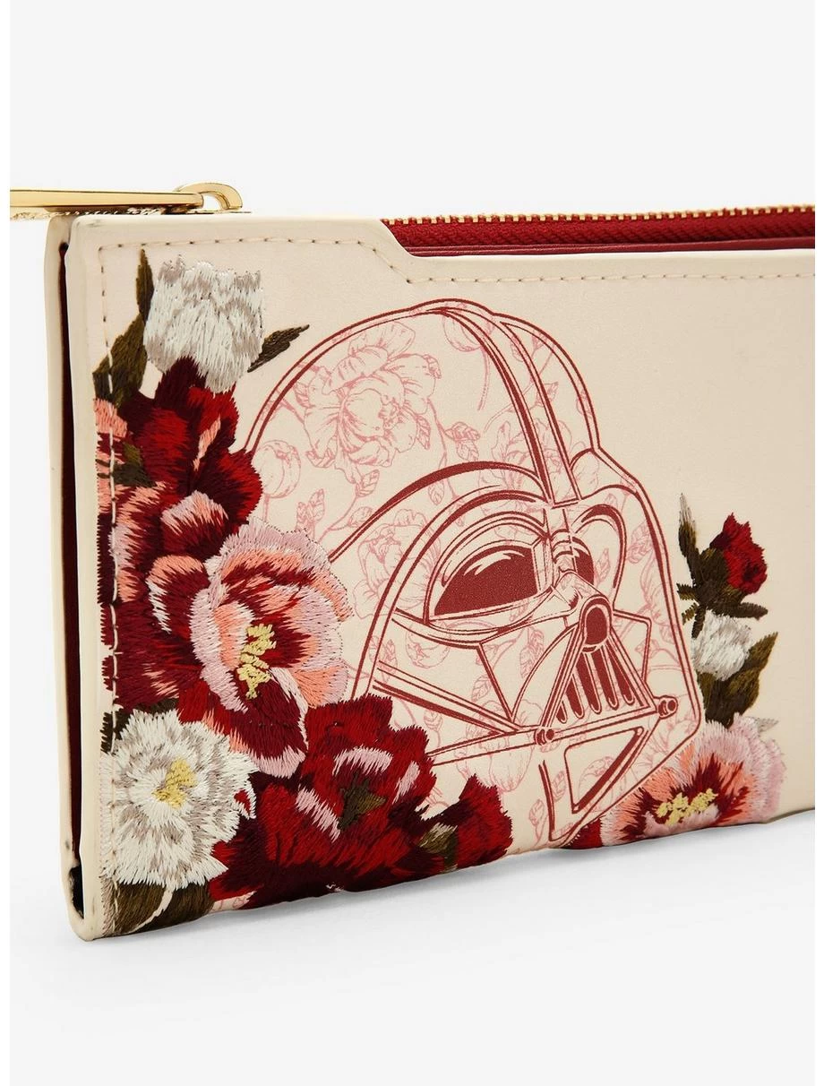 Loungefly Star Wars Darth Vader Floral Wallet - BoxLunch Exclusive 7 Loungefly Star Wars Darth Vader Floral Wallet - BoxLunch Exclusive - Image 5