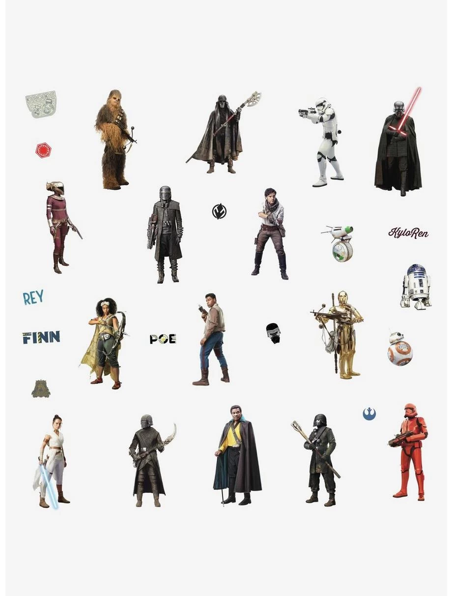 Star Wars Episode IX Peel And Stick Wall Decals 3 Star Wars Episode IX Peel And Stick Wall Decals