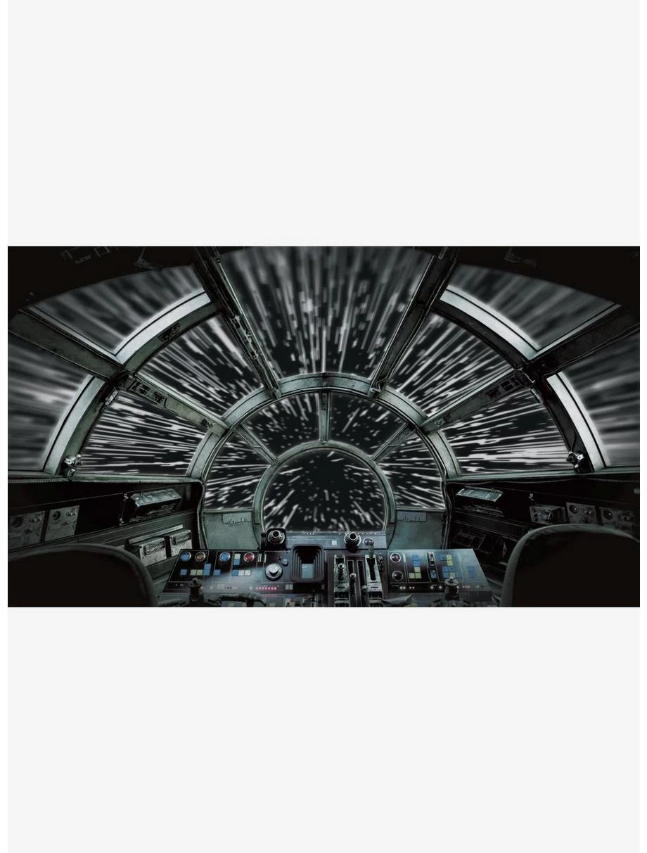 Star Wars Millennium Falcon Peel And Stick Mural 3 Star Wars Millennium Falcon Peel And Stick Mural