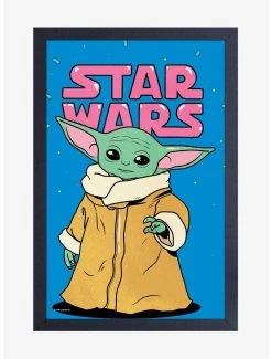 Star Wars The Mandalorian The Child Smile Poster