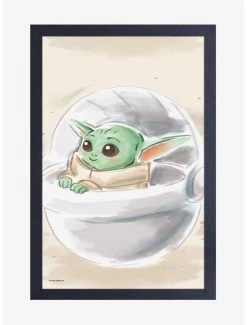 Star Wars The Mandalorian The Child Snow Poster