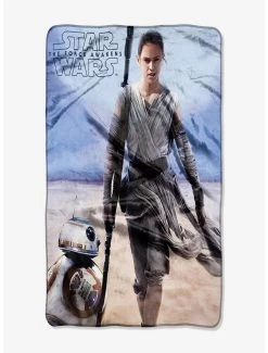 Star Wars Episode 7 The Force Awakens Rey Silk Touch Throw