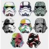 Star Wars Artistic Storm Trooper Heads Peel And Stick Wall Decals -Home Furnishings Discount Store 15101571 hi