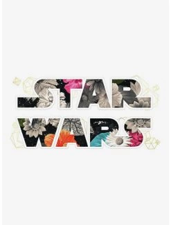 Star Wars Floral Logo Peel And Stick Wall Decals With Foil