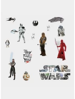 Star Wars The Last Jedi Episode VIII Peel And Stick Wall Decals