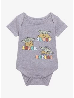 Star Wars The Mandalorian The Child Sleep Snack Repeat Infant One-Piece - BoxLunch Exclusive