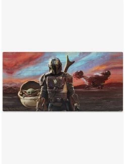 Star Wars The Mandalorian Flat Wood Wall Décor