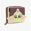 Loungefly Star Wars The Mandalorian The Child Holiday Small Zip Wallet - BoxLunch Exclusive -Home Furnishings Discount Store 15472041 hi