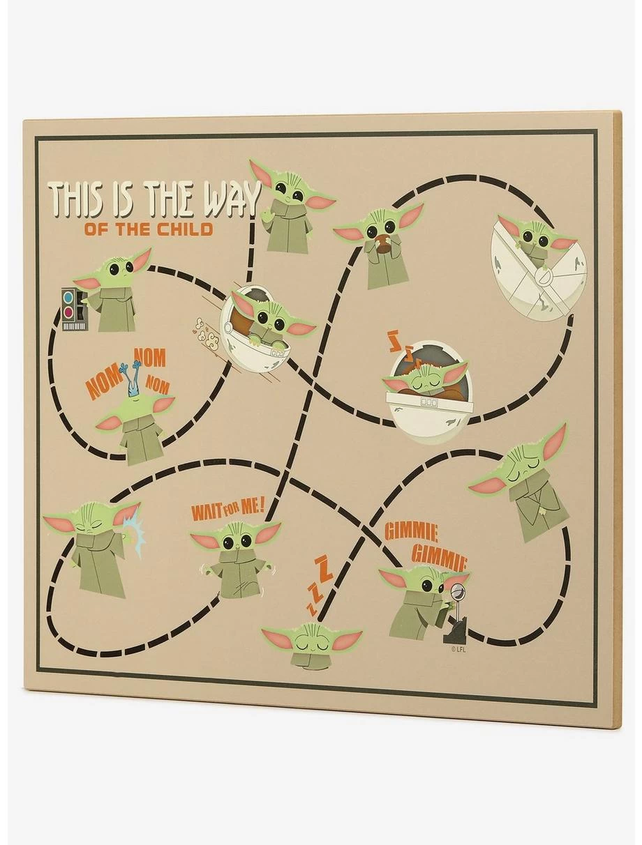 Star Wars The Mandalorian Baby Yoda Map Wood Wall Decor 4 Star Wars The Mandalorian Baby Yoda Map Wood Wall Decor - Image 2