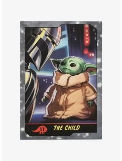 Star Wars The Mandalorian Baby Yoda Playing Card Canvas Wall Decor