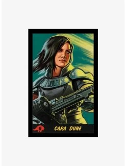 Star Wars The Mandalorian Cara Dune Framed Wood Wall Art