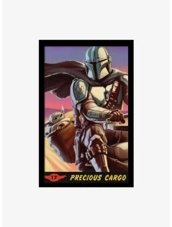 Star Wars The Mandalorian Precious Cargo Framed Wood Wall Art