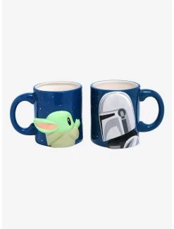 Star Wars The Mandalorian Mando & The Child 3D Mug Set