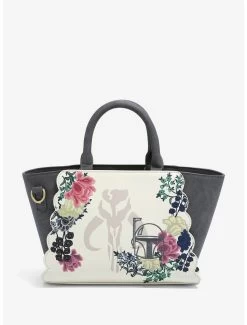 Star Wars The Mandalorian Boba Fett & Mando Floral Handbag - BoxLunch Exclusive -Home Furnishings Discount Store 16334606 av2