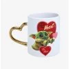 Star Wars The Mandalorian The Child Heart Handle Mug -Home Furnishings Discount Store 16365674 hi