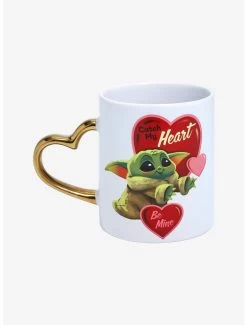 Star Wars The Mandalorian The Child Heart Handle Mug