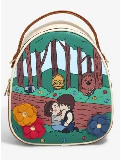 Star Wars Chibi Leia & Han In The Forest Mini Backpack - BoxLunch Exclusive