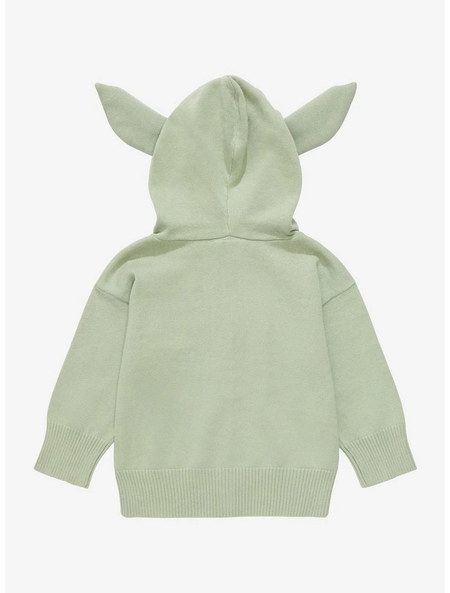Star Wars The Mandalorian Grogu Ears Toddler Cardigan - BoxLunch Exclusive 4 Star Wars The Mandalorian Grogu Ears Toddler Cardigan - BoxLunch Exclusive - Image 2