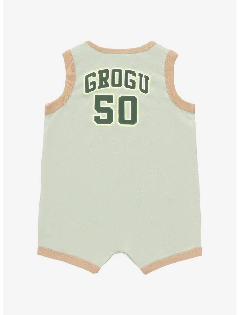 Star Wars The Mandalorian The Child Infant Basketball Jersey Romper - BoxLunch Exclusive 4 Star Wars The Mandalorian The Child Infant Basketball Jersey Romper - BoxLunch Exclusive - Image 2