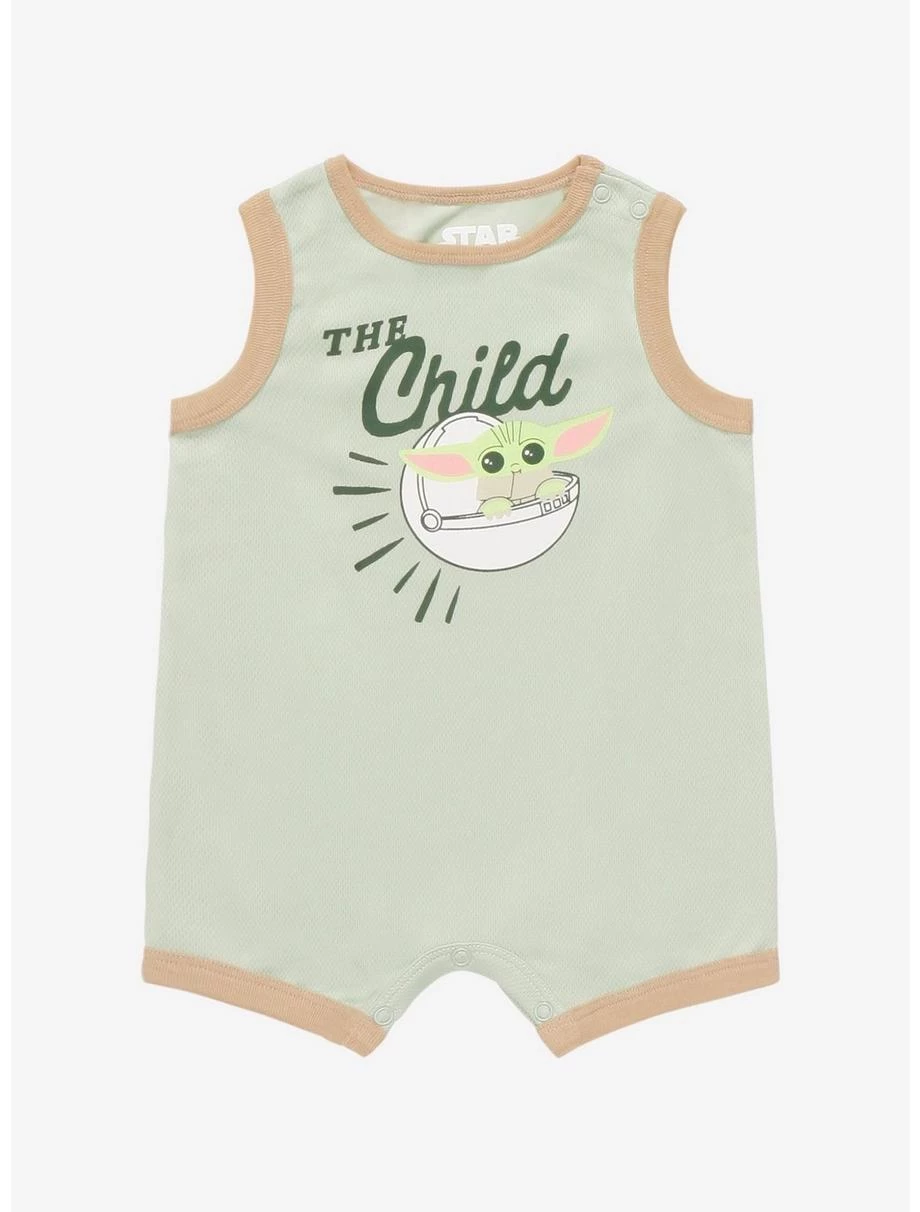 Star Wars The Mandalorian The Child Infant Basketball Jersey Romper - BoxLunch Exclusive 3 Star Wars The Mandalorian The Child Infant Basketball Jersey Romper - BoxLunch Exclusive