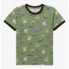 Star Wars The Mandalorian Cartoon Portraits Allover Print Toddler T-Shirt - BoxLunch Exclusive -Home Furnishings Discount Store 17491397 hi