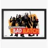 Star Wars The Bad Batch Group Pose Framed Wood Wall Art