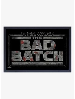 Star Wars The Bad Batch Logo Framed Wood Wall Art
