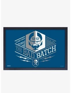 Star Wars The Bad Batch Special Ops Framed Wood Wall Art