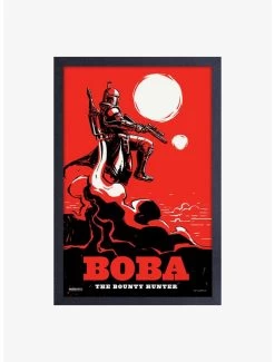 Star Wars Book Of Boba Fett Boba Framed Wood Wall Art