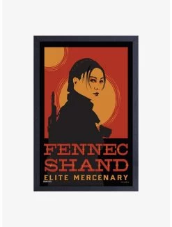 Star Wars Book Of Boba Fett Elite Framed Wood Wall Art