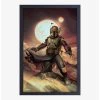 Star Wars Book Of Boba Fett Mountain Top Framed Wood Wall Art