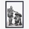 Star Wars Visions C3PO And R2D2 Framed Wood Wall Art -Home Furnishings Discount Store 17988745 hi