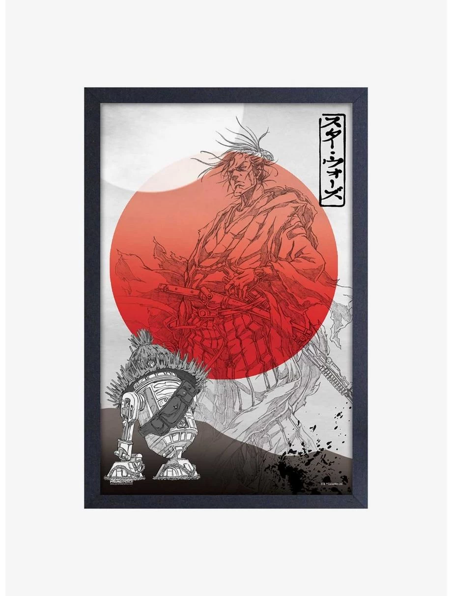 Star Wars Visions Red Moon Framed Wood Wall Art 3 Star Wars Visions Red Moon Framed Wood Wall Art