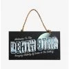 Star Wars Death Star And Cloud City Reversible Welcome Sign -Home Furnishings Discount Store 18438068 hi