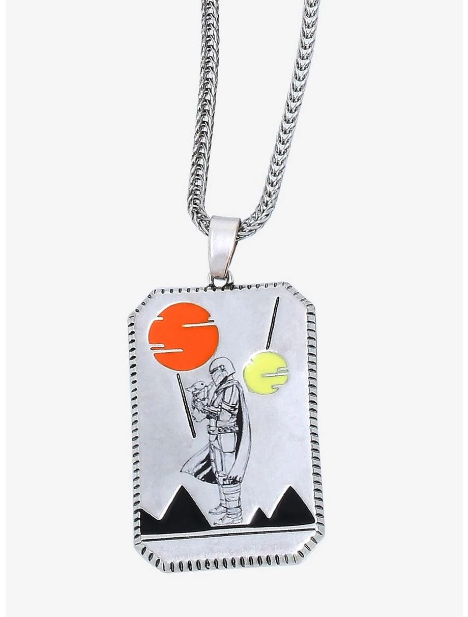 Star Wars The Mandalorian The Child & Mando Pendant Necklace - BoxLunch Exclusive 3 Star Wars The Mandalorian The Child & Mando Pendant Necklace - BoxLunch Exclusive