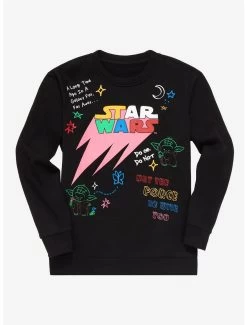 Our Universe Star Wars Doodles Youth Crewneck - BoxLunch Exclusive