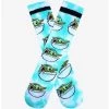 Star Wars The Mandalorian Chibi Grogu In Pram Tie-Dye Crew Socks - BoxLunch Exclusive -Home Furnishings Discount Store 18859130 hi