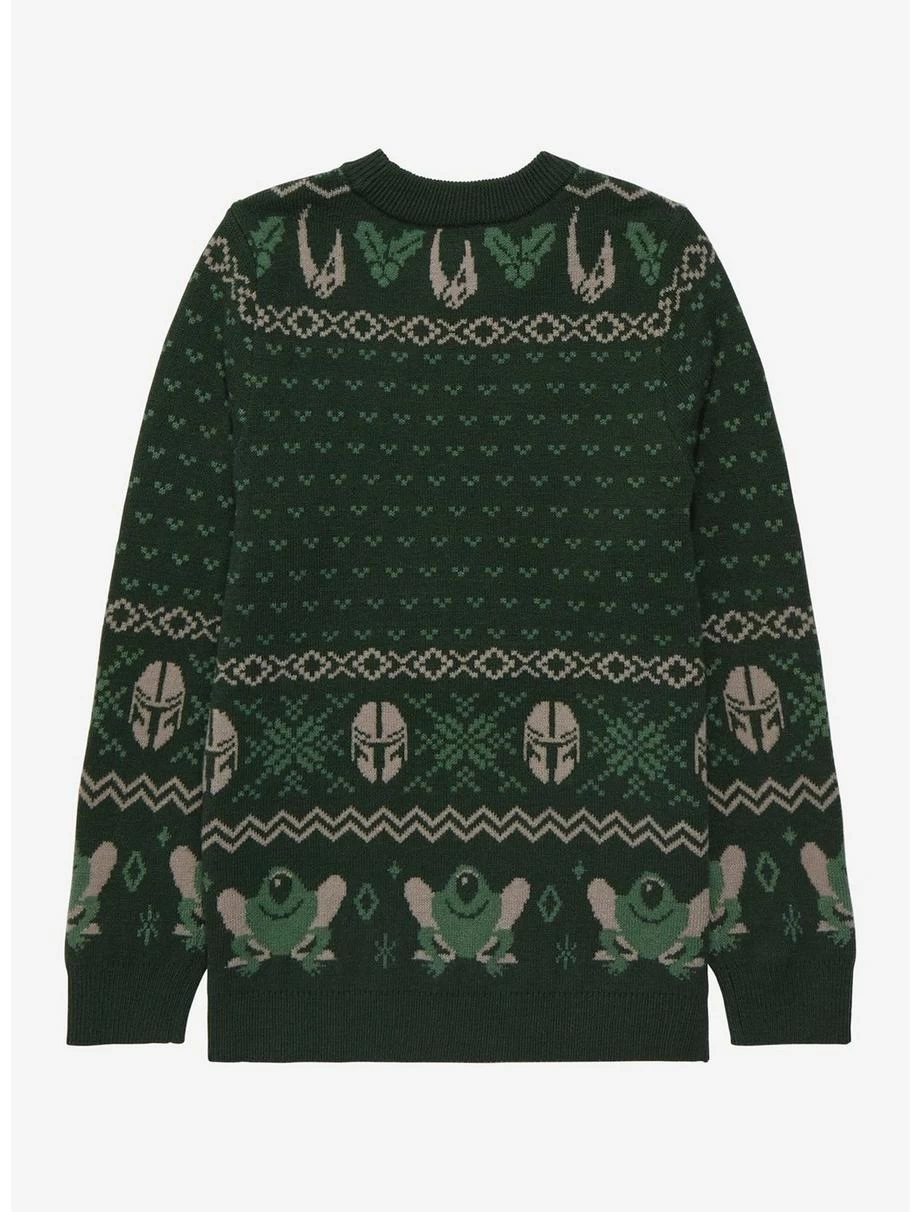 Star Wars The Mandalorian Grogu Toddler Holiday Sweater - BoxLunch Exclusive 4 Star Wars The Mandalorian Grogu Toddler Holiday Sweater - BoxLunch Exclusive - Image 2