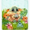 Star Wars The Mandalorian Grogu & Frog Floral Throw - BoxLunch Exclusive -Home Furnishings Discount Store 19108610 hi