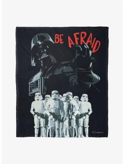 Star Wars Be Afraid Throw Blanket
