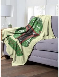Star Wars Boba Fett Decorated Helmet Throw Blanket -Home Furnishings Discount Store 19293327 av2