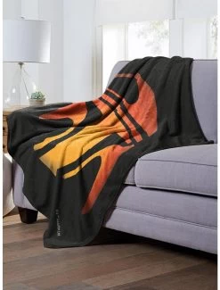 Star Wars Boba Fett Jack-O'-Lantern Throw Blanket -Home Furnishings Discount Store 19293331 av2