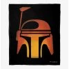 Star Wars Boba Fett Jack-O'-Lantern Throw Blanket -Home Furnishings Discount Store 19293331 hi