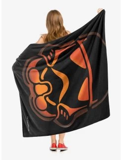 Star Wars Storm Trooper Jack-O'-Lantern Throw Blanket -Home Furnishings Discount Store 19293378 av1