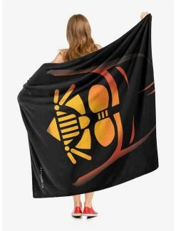 Star Wars Vader Jack-O'-Lantern Throw Blanket -Home Furnishings Discount Store 19293387 av1
