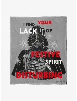 Star Wars Disturbed Xmas Throw Blanket