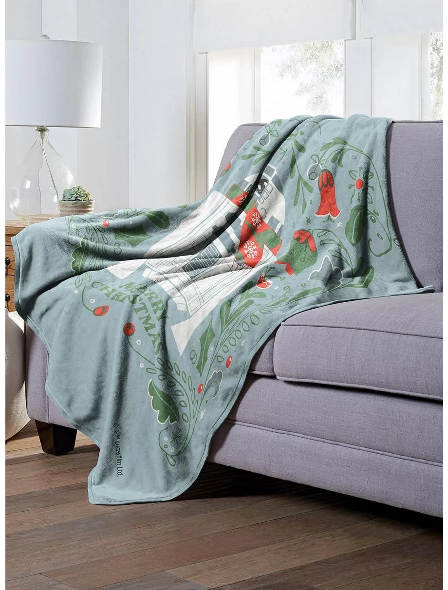 Star Wars Merry R2D2 Throw Blanket 5 Star Wars Merry R2D2 Throw Blanket - Image 3