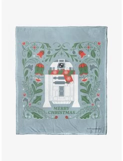 Star Wars Merry R2D2 Throw Blanket