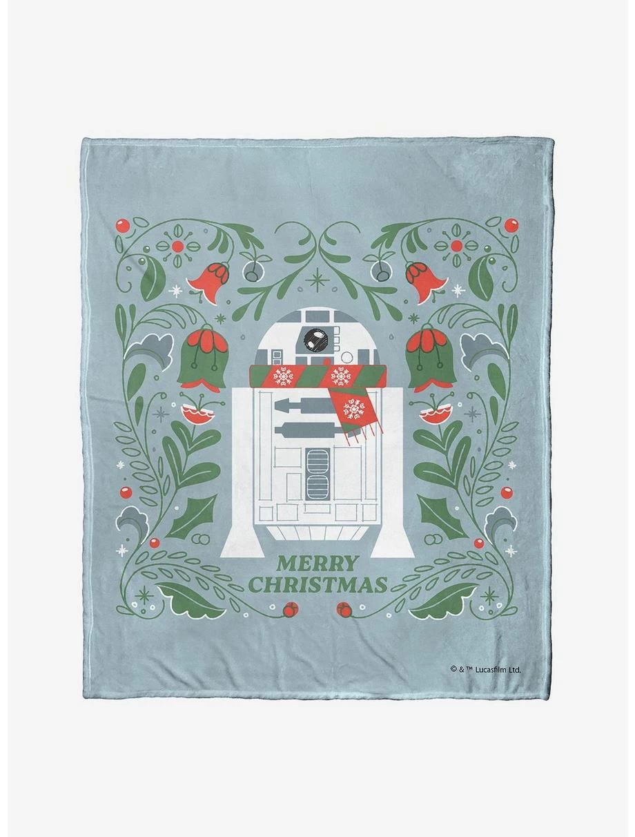 Star Wars Merry R2D2 Throw Blanket 3 Star Wars Merry R2D2 Throw Blanket