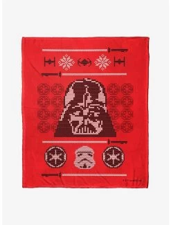 Star Wars Sith Xmas Sweater Throw Blanket